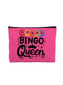 "Bingo" Buchstaben-Muster Reise-Kulturbeutel, Cartoon Spaß Multifunktionale Segeltuchtasche, Ladegerät Aufbewahrungstasche, Reise-Make-up Essential Tasche: Damen Reise-Essential Tasche, Unisex Reißverschluss Tasche, Kosmetik, Make-up und leichte Reise-Essentials, perfekt für Teenager, Geburtstag und Reise-Accessoires, Feiertagsgeschenk, Muttertagsgeschenk - Verschiedenfarbig - Übersicht 17