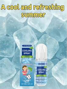 Summer Instant Cooling Body Spray Portable Refreshing Chill Mist Long Lasting Heat Relief Spray For Outdoor Workout Travel Daily Skin Care - Cooling Spray - View 2