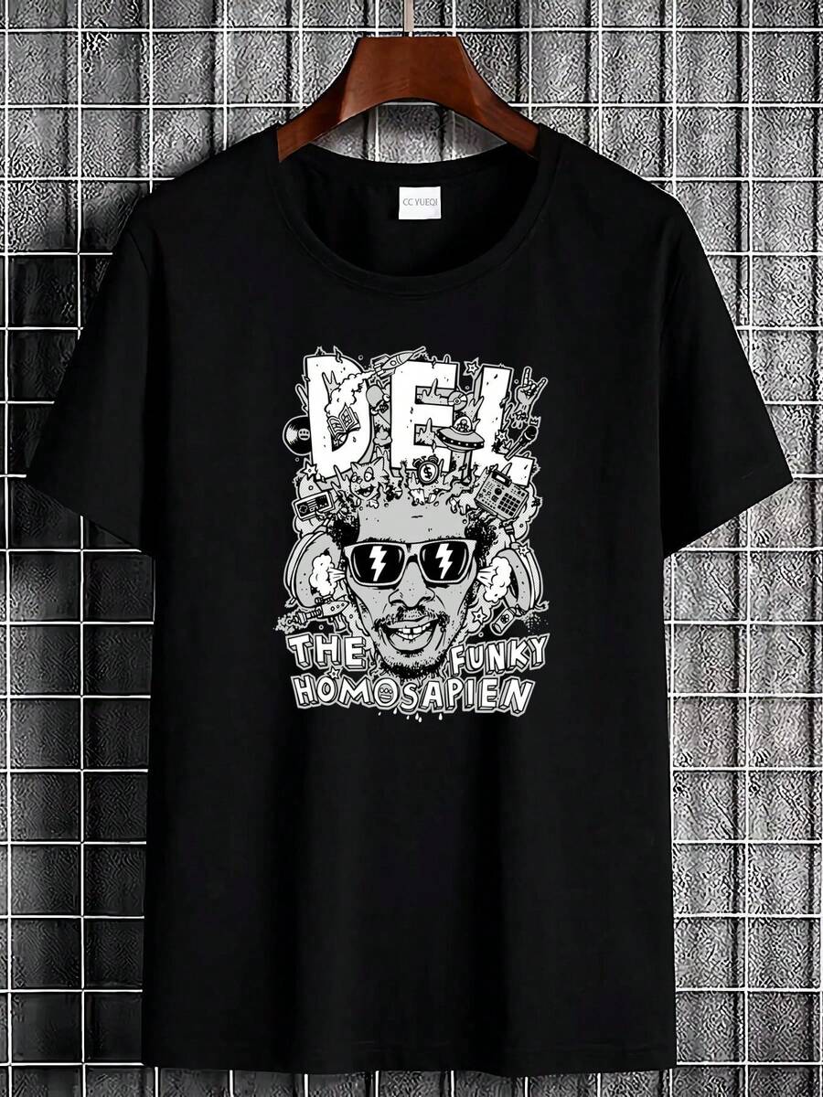 Men T-Shirts - 黑色 - 查看 1
