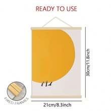 1pc "We Can Move The Sun Together" Abstract Sun Canvas Wall Art Poster, Unframed Decorative Gift - Multicolor - View 19