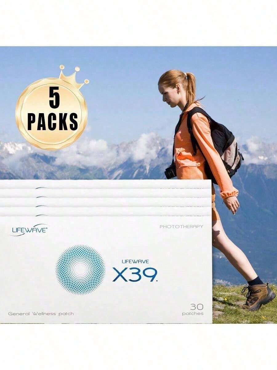 5pack - LifeWave X39 Patches 30 Pcs For Men And Women, Supports Strength, Stamina, Wellness And Body Rejuvenation, Innovative Patch Technology, No Stimulants, Healthy Body Care Gift - 5pcs - 查看 1