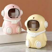 1pc New Astronaut Automatic Pop-Up Toothpick Holder, Creative Cartoon Toothpick Tube For Home, Press To Dispense, Automatic Rebound Retrieval, Dust-Proof Sealed Anti-Dust, Thick And Durable, Rounded Edges For Hands, Cute Astronaut Design, Macaron Multi-Color Options - Multicolor - View 9