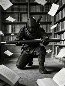 Samurai Stifthalter, coole Schreibtischdekoration, Schreibtisch-Stiftaufbewahrungsständer, geeignet für Kugelschreiber, Füllfederhalter, Bleistifte und andere Schreibwaren, Statue, Geschenk für Freunde und Kollegen - A - Übersicht 8