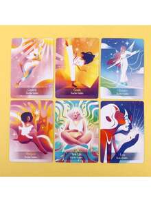 Angel Pattern Your Guide Oracle Cards - 56 Cards Oracle Deck, Enhance Your Sixth Sense, Get Divine Help, Improve Yourself - Multicolor - View 8