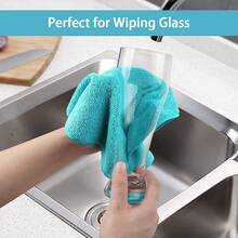 Pieces/Pack Multi-Color Cleaning Microfiber Towel Set - Various Quantities To Choose From, Kitchen, Bathroom, Home, Housewares - Multicolor - View 6