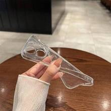 1-Piece  Simple Transparent Phone Case For IPhone 16 15 14 13 12 11 Pro Max 14 Plus 15 Plus, Stylish Protective Phone Case For Men And Women - 無色 - 查看 8
