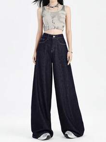 Women Jeans - Navy Blue - View 3
