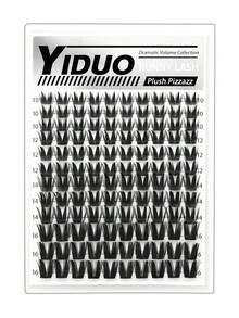 YIDUO DIY Single Cluster False Eyelashes, Rabbit Fairy Style Lightweight Natural Look, 4 Styles D Curl Cluster Lashes, Mixed Length Reusable Faux Mink Hair Eyelash Extensions, Suitable For Bridal, Prom, Daily, Party Makeup, Beginner Friendly - D - View 14