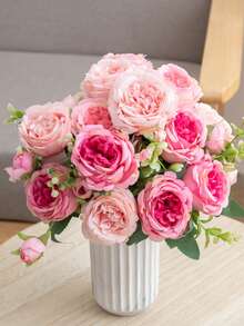 3pcs Artificial Tulip Flowers Home Decor Ornaments Living Room Bedroom Decoration Fake Flowers - Apricot - View 10