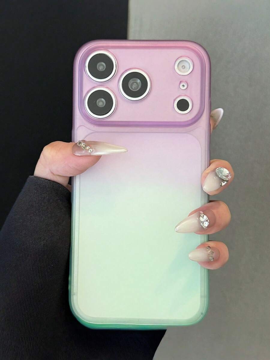 1pc Minimalist Icy Transparent Matte Phone Case, Compatible With IPhone 17 Air 16 14 13 12 15 11 Pro Max Plus, Transparent Camera Protection