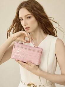 PREMIUM SQUARE OPENWORK BAG - Pastel - View 1