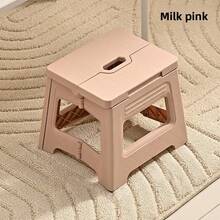 1pc Foldable Stool - Lightweight & Sturdy Plastic Adjustable Step Stool With Non-Slip Base, Suitable For Kitchen, Bathroom, Bedroom, Outdoor, Fishing, Camping, Balcony, Garage, Emergency Guest Seating, Pet Grooming - Multicolor - View 12