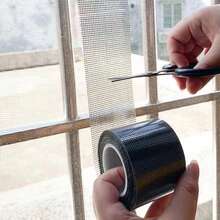 1 Roll Self-Adhesive Window Screen Repair Tape, Insect Screen Patch, Suitable For Dorm Doors/Curtain Screens/Mesh Repair, Strong Adhesive Window Screen Repair Tape, Fixes Tears And Prevents Insects (Due To Different Batches, - Multicolor - View 4