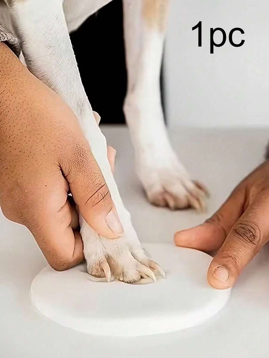 1pc 20g Soft Clay Pet Paw Print And Footprint Mud, DIY Hand And Footprint Fluffy Material, Comfort Gift For Pet Loss And Rainbow Bridge Memorial, Pet Keepsake, Paw Print - Multicolor - View 1