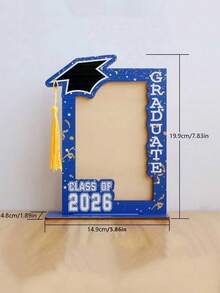 2026 Graduation Decor - Vertical Desktop Wooden Photo Frame With Inspiring Quote, Suitable For Graduation Photo Display, Great For Graduation Party Decoration And Commemorative Gift, Home Decor - Multicolor - View 8