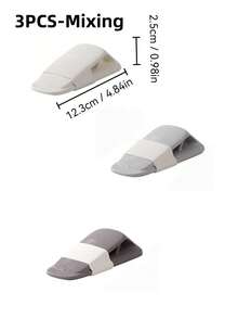 1 Stück/3 Stücke Grau, Weiß, Kaffee Einfacher winddichter Türstopper, Türstopper, Sicherheits-Anti-Kollisions-Gummikeil, Haushalts-Türstopper, Türstopper - Einheitsgröße - Übersicht 3