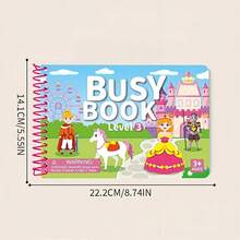 Fun Children's Busy Quiet Book, Multiple Themes With Reusable Stickers, Durable Material, Interactive Learning Aid For Home And Classroom, Improves Fine Motor Skills And Cognitive Abilities, Essential Back-To-School Gift For Kids - Multicolor - View 2