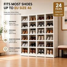 Lifevilion Cajas para Zapatos - Blanco - Ver 2