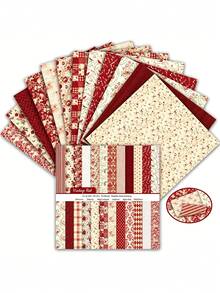 24pcs 6-Inch Double-Sided Textured Scrapbook Paper, Planner Supplies, Vintage Decorative Background Paper Pack, Suitable For Bullet Journal, Decorative Notebook, Card Making, Greeting Card Making, Photo Album Making, DIY Crafts, Paper Art Projects, Back To School Supplies - Multicolor - View 3