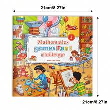 Serie de Desafíos de Juegos Matemáticos Divertidos, Libro de Acertijos Matemáticos y Juegos de Lógica con Números, Patrones y Actividades de Resolución de Problemas, Páginas de Aprendizaje Gamificadas, Diseño de Ilustraciones Coloridas, Múltiples Temas Disponibles - Divertidos retos en juegos de matemáticas. - Ver 4