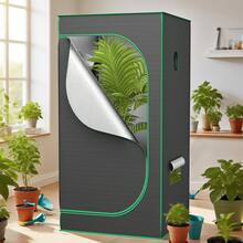 Tenda per coltivazione indoor, armadio per piante, serra idroponica per erbe aromatiche, verdure, pomodori e fiori, tenda da giardino compatta per interni. - 80 * 80 * 160 cm - Visualizzare 4