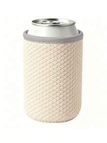 1 pezzo/2pcs Manicotto in neoprene goffrato da 12oz per bicchiere di cola, raffreddatore per lattine di birra da 330ml, accessorio protettivo anti-scottatura per bicchieri, uso duale caldo & freddo, adatto per attività quotidiane, forniture per feste, articoli essenziali per le vacanze, matrimoni, raduni, riutilizzabile per escursioni, all'aperto, campeggio, sport e altro ancora - Multicolore - Visualizzare 6