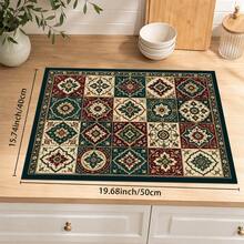 1pc Persian Style Absorbent Drying Mat, Kitchen Decor Coffee Machine Mat, Handmade Coffee Pot Drip Tray, Kitchen Floor Mat, Table Mat, Kitchen Countertop Dish Drying Mat, Breakfast Mat, Heat-Resistant Drip Tray With Non-Slip Backing, Diatomaceous Earth Drip Tray, Stain-Hiding, Super Absorbent Kitchen Drip Tray, Easy-To-Clean Dish Rack Mat, Perfect For Kitchen, Dining Table, Coffee Shop, Bar, Holiday, Party, Home Decor, Holiday Gift - Multicolor - View 10