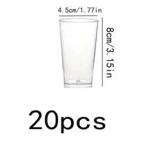 120個/60個/50個/30個/20個/10個 蛋糕與冰淇淋模具組，適用於布丁、慕斯、果凍、派對、迷你冰淇淋蛋糕、甜點裝飾、生日派對、婚禮派對及其他活動。甜點杯 - 圓柱形甜點杯，厚透明甜點杯，布丁果凍優格杯，適用於派對、婚禮與宴會，提供多種尺寸 - 彩色 - 查看 13