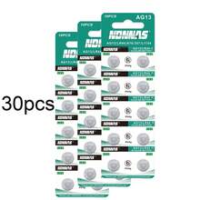 LR44 AG13 鈕扣電池 (1.5V) – 持久耐用鈕扣電池，適用於手錶、玩具、計算機和遙控器 | 相容於 SR44, 357, LR1154, L1154, A76, G13 - (KND) AG13 LR44 - 查看 13