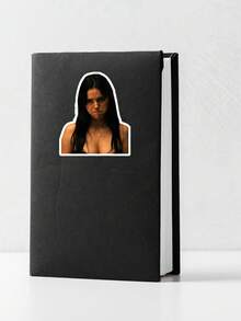 1pc Vintage Horror Movie Sticker, Bloody Scream Queen Character Decal For Laptop, Aesthetic Slasher Film Fan Gift, Creative Goth Vibe Water Bottle Sticker For Teens - Multicolor - View 6