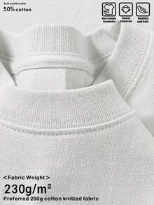 2026 Cotton Short-Sleeved Crew Neck Shirt, Y2K Style, Men's Clothing, New Arrival In The Tops And Shirts Category, Men's Clothing, Shirts, Shirt For Men - White - View 6