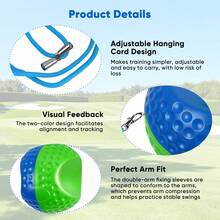 Portable Golf Swing Trainer Ball, Posture & Motion Correction Aid, Includes Carry Rope For Easy Transport, Ideal For Beginners - Multicolor - View 4