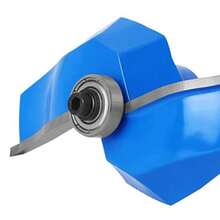 Broca Conopial Romana, Vástago Redondo de 1/2 Pulgada Sobre Panel Elevado Gabinete Riel de Puerta Ogee y Brocas para Enrutador de Estilo, para Trabajos Manuales o de Carpintería Azul - como en la imagen - Ver 7