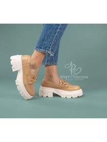 Women Loafers Shoes - 駝色 - 查看 5