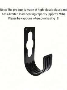 1pc Garden Hose Hook, Plastic Wall Mounted Water Pipe Hanger Support Bracket Home Supplies (Plastic) - One Size - View 2