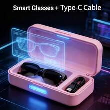 Smart Bluetooth Glasses Anti-Shake Outdoor Sports Wearable  Multifunctional Wireless Audio With Intlligent Voice Assistant - 黑色的 - 查看 3