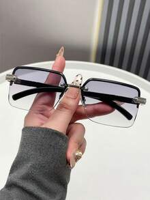 A Pair Of Vintage-Style Unisex Fashion Glasses Featuring Metal Frames, Perfect For Daily Wear, Beach Trips, Or School. These Versatile Frames Compleme - Multicolor - View 15