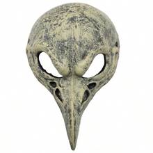 1pc Halloween Skeleton Bird Mask, PU Animal Mask Cosplay Prop, Carnival Costume Accessory - Multicolor - View 3