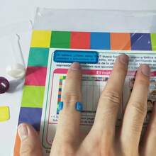 1pc Finger Focus Reading Guide Highlighter Strip, Lightweight Durable PP Material Reading Tracker With Magnifier, Multi-Purpose Finger Pointer And Reading Aid Tool, Enhance Concentration, Practical Student Reading Assistant, Back To School Stationery Gift - Multicolor - View 6