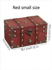 QINBEIYOU Caja de almacenamiento de relojes y joyas de estilo europeo vintage de doble cuero, decoración de habitación - Gris Oscuro - Ver 12