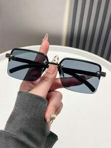 A Pair Of Vintage-Style Unisex Fashion Glasses Featuring Metal Frames, Perfect For Daily Wear, Beach Trips, Or School. These Versatile Frames Compleme - Multicolor - View 9