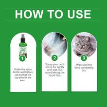 寵物驅蟲噴霧，犬貓毛皮與皮膚驅蟲日常溫和清潔護理劑 - 100ml - 查看 2