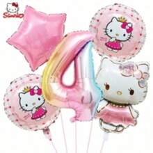 BUTTBILL Pink Kawaii Party Accessory, Premium Reusable Foil Balloons, Perfect For Toddler Girl Birthday, Baby Shower And Princess Carnival Party - View 5