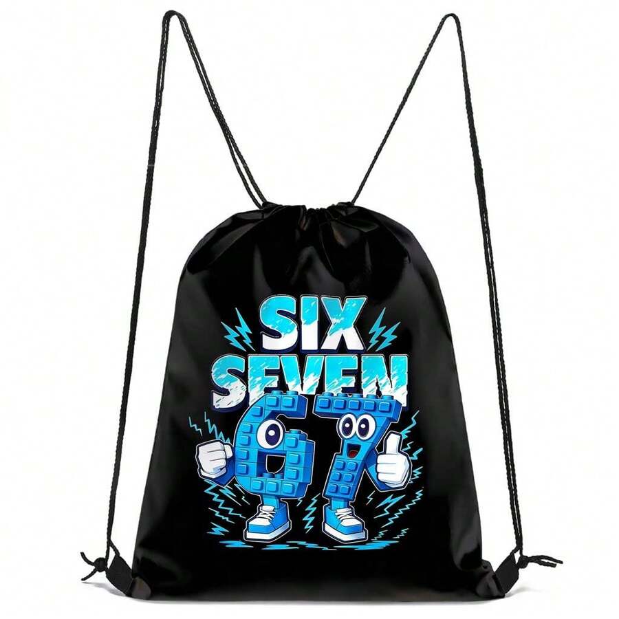 Drawstring Bag - 67/Football Designs Print Backpack - Perfect For School, Sports, Travel, And Toy Storage Sport Gym Swim Travel Backpack - Game - View 1