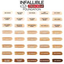 L’Oreal Paris L'Oreal Paris Makeup Infallible Up To 32 Hour Fresh Wear Lightweight Foundation, 411 Beige Ivory, 1 Fl Oz, Packaging May Vary-Father's Day - 450 玫瑰米色 - 查看 4