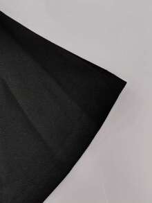 Basrey Vestido de noche de sirena con escote en V sin tirantes, abertura alta en la espalda y adornos de strass, perfecto para cenas formales y ceremonias, fiestas y bodas - Negro - Ver 7