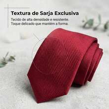 A Matte Twill Tie, A Versatile Tie Suitable For Work, Interviews, And Weddings. - 酒紅色 - 查看 3