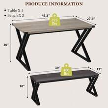 Dining Table & Chair Sets - Grey - View 2