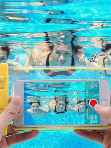 1/2/3pcs Universal Waterproof Phone Pouch/Case, Compatible With IPhone 17, 16, 15, 14, 13 Pro, Max Plus, Suitable For Swimming, Rafting, Diving, Underwater Photography, Beach, Outdoor Sports, Summer Travel, Vacation, Back To School Essential - Multicolor - View 3