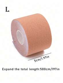 1 Roll Invisible Elastic Boob Tape, Adhesive Seamless Breast Lift & Chest Support Tape, Sticky Sports Body Wrap Accessory, Summer Holiday Essentials & Party Supplies For Daily Outfit, Beach Gathering And All Occasion Body Shaping Use - Hot Selling Summer - View 9